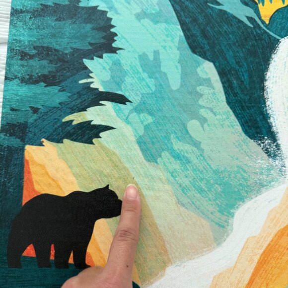 2 Piece Bundle Artwork Graphic Canvas Baby Room Nursey Kid Room Outdoors Forest - Picture 9 of 9